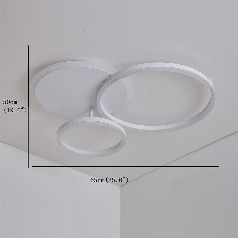 Modern Metal Ring-Cluster Ceiling Light