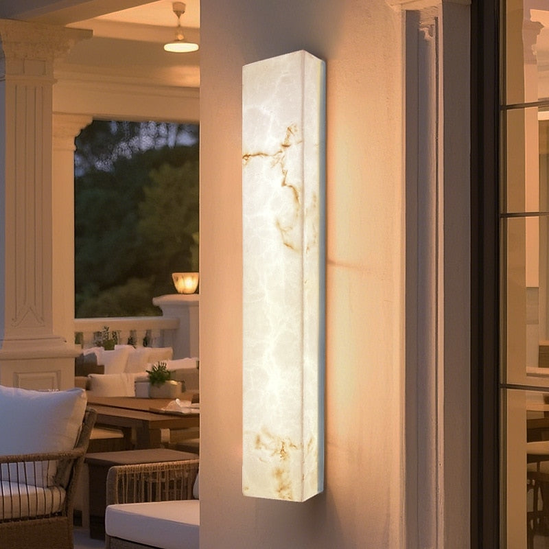 Modern Marble Linear Wall Light