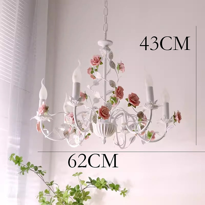 Rustic Metal Candelabra Chandelier