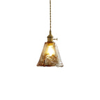 Suspension luminaire moderne en verre en forme de tambour