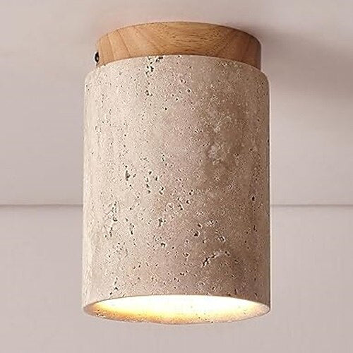 Wabi-Sabi Metal Cylinder Ceiling Light
