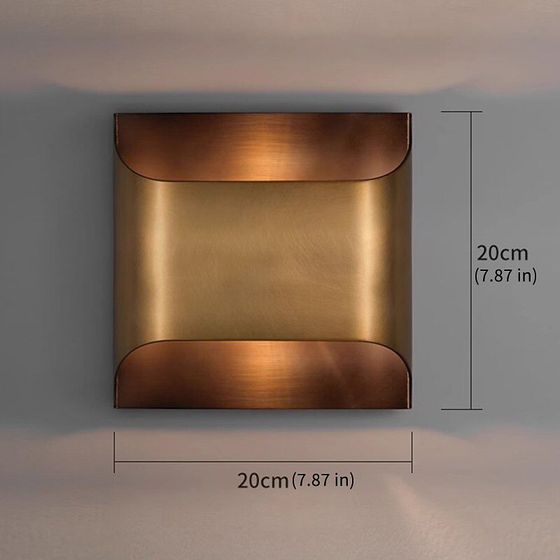 Modern Metal Rectangle Wall Light