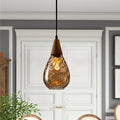 Modern Glass Teardrop Pendant Light