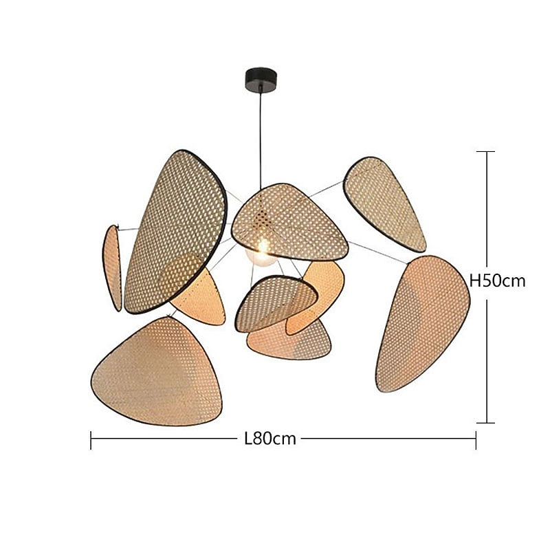 Rustic Metal Petal Pendant Light
