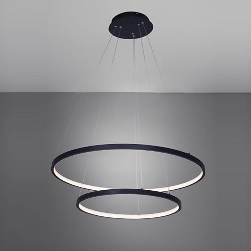 Modern Metal Ring Pendant Light