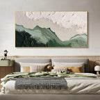 Neutral Tone 3D Textured Abstract Painting