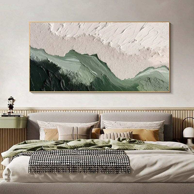 Neutral Tone 3D Textured Abstract Painting