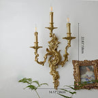 Wandleuchte Metall-Kerzenleuchter Vintage