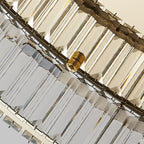 Moderne Kristall-Ring-Deckenleuchte