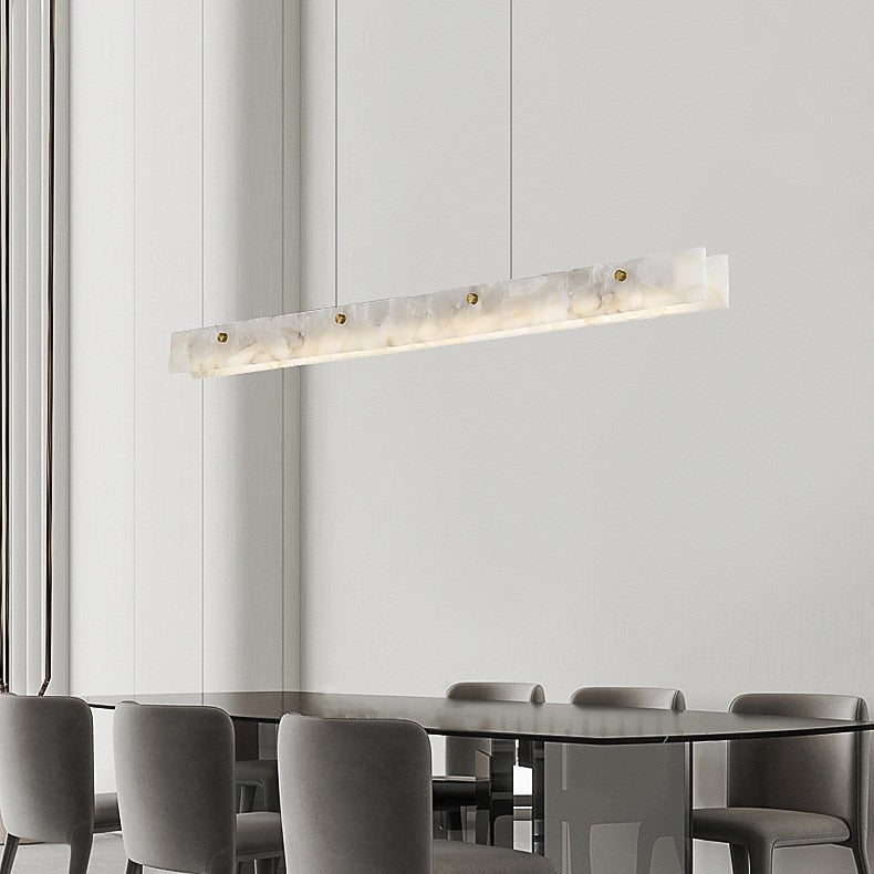 Vintage Marble Linear Pendant Light