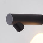 Moderne zylindrische Wandleuchte aus Metall