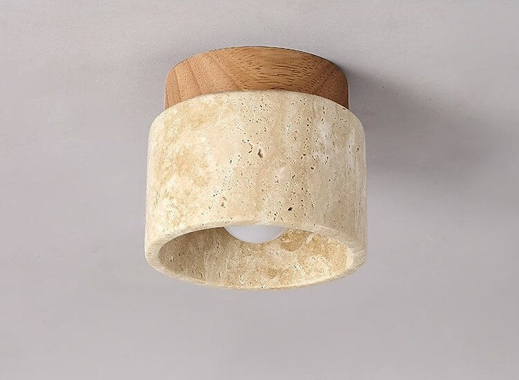Wabi-Sabi Metal Cylinder Ceiling Light