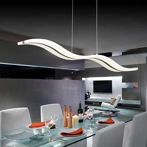 Modern Acrylic Wave Pendant Light