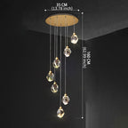 Glam Glas Kaskaden-Pendelleuchte