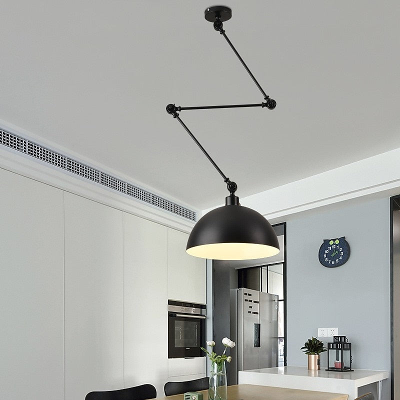 Industrial Metal Dome Pendant Light