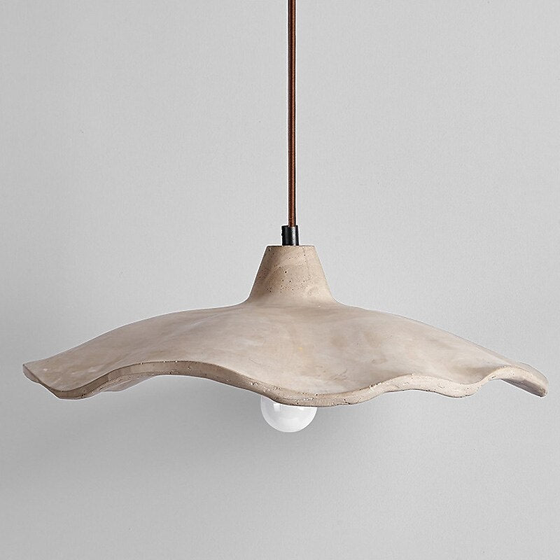 Wabi-Sabi Concrete Flower Pendant Light