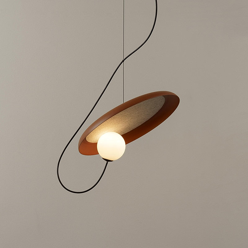 Modern Metal Disc Pendant Light