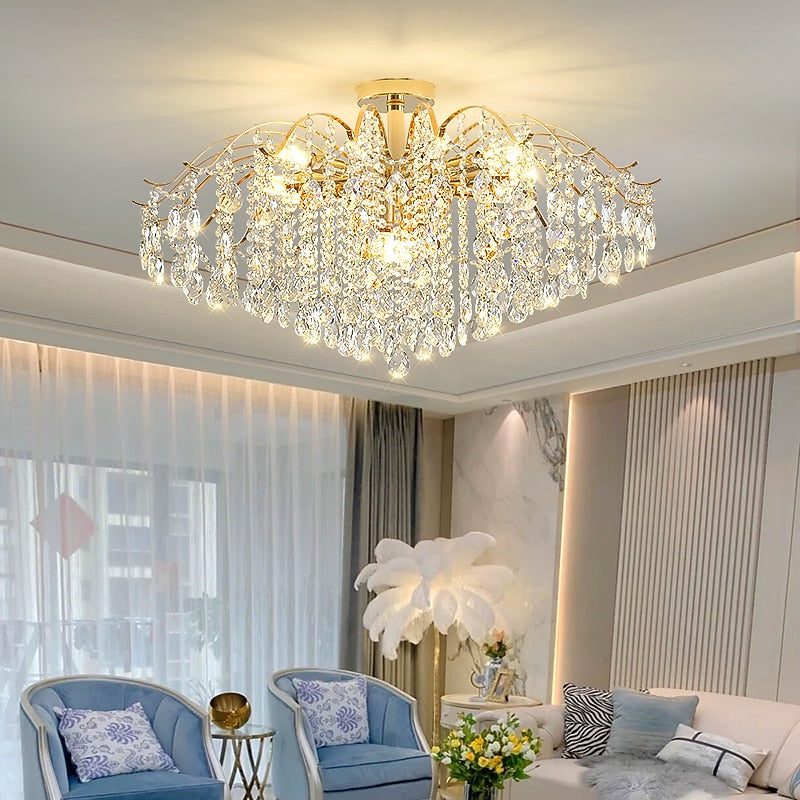 Glam Crystal Branch Chandelier
