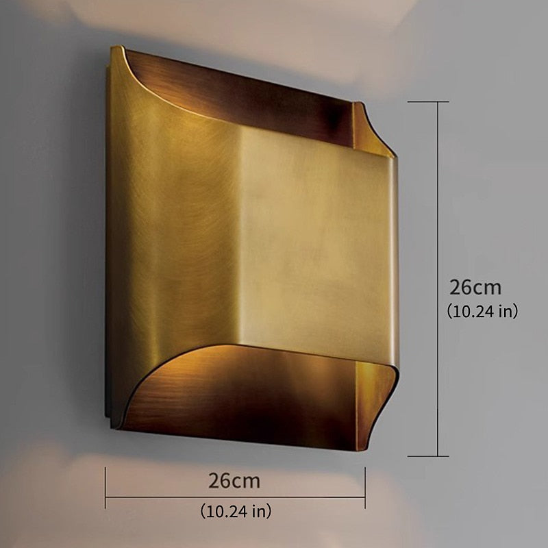 Modern Metal Rectangle Wall Light