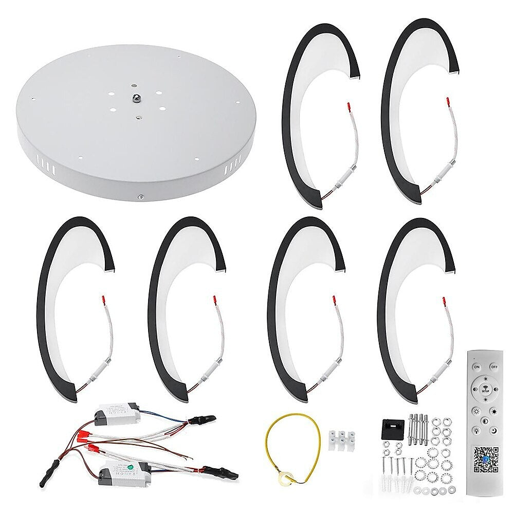 Modern Aluminum Pinwheel Ceiling Light