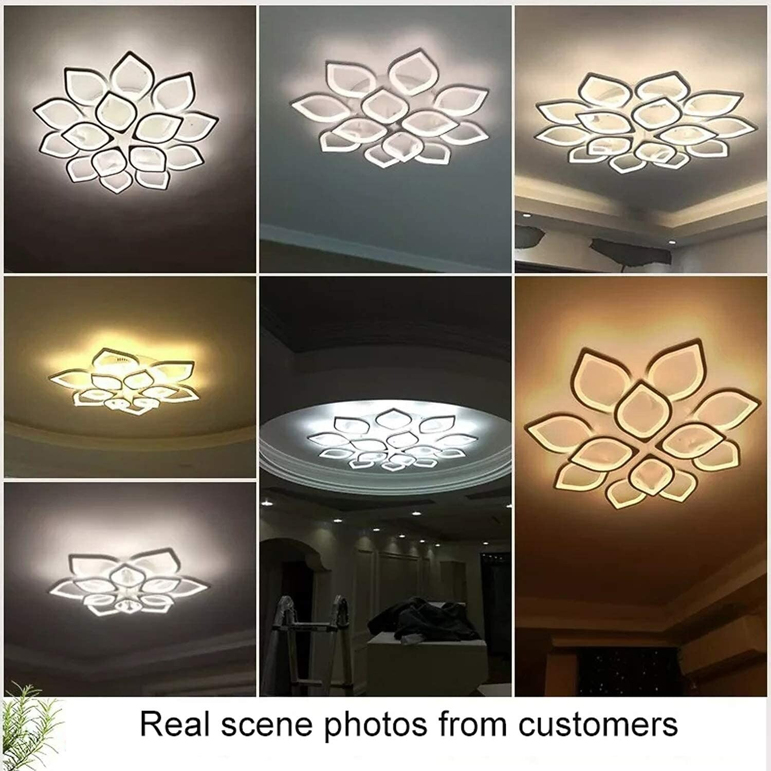 Modern Aluminum Leaf Ceiling Light