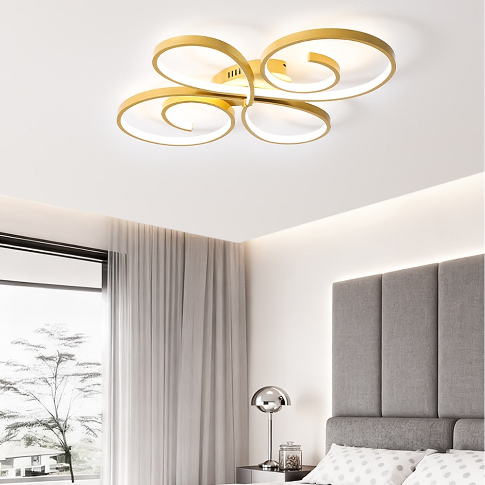 Modern Metal Petal Ceiling Light
