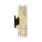 Applique de salle de bain cylindrique Glam Crystal