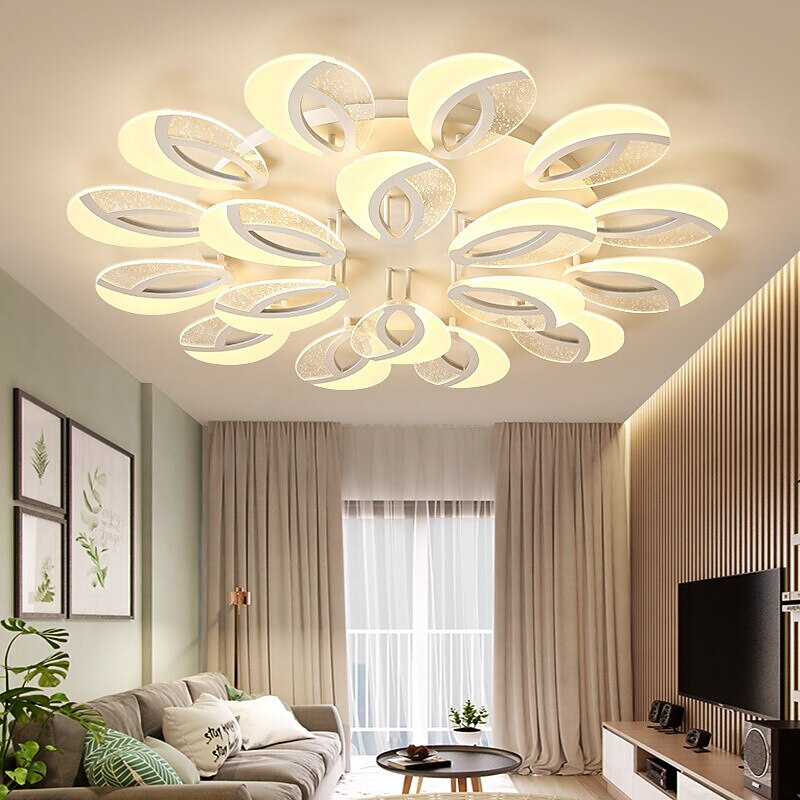 Modern Acrylic Ring-Cluster Ceiling Light