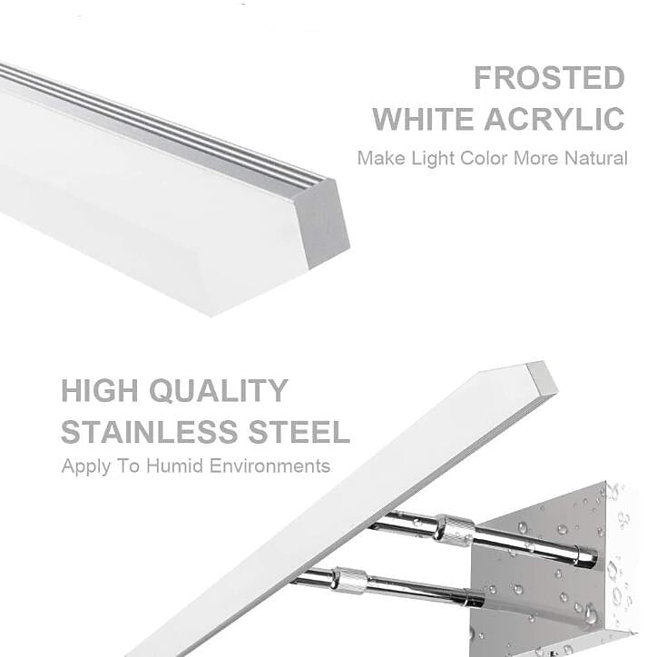 Modern Metal Linear Vanity Light