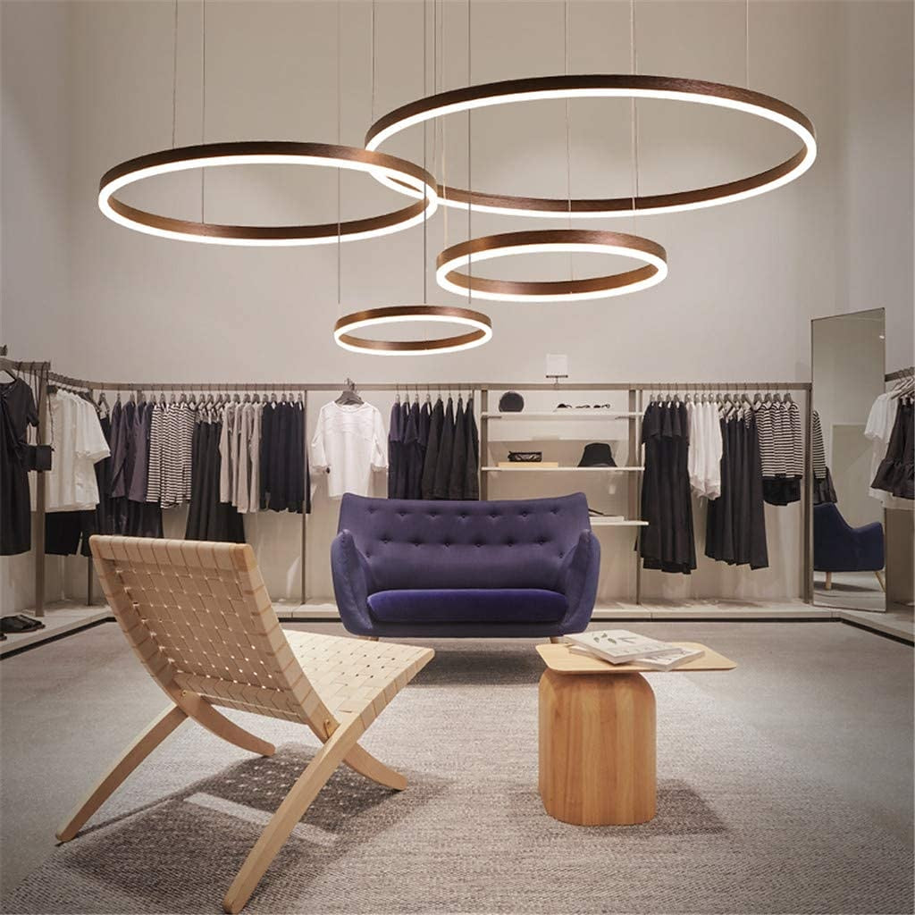 Modern Metal Ring Chandelier
