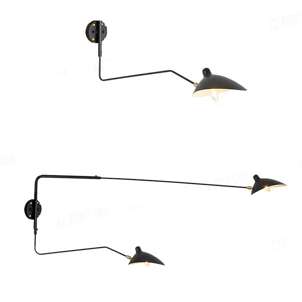 Modern Metal Swing-Arm Wall Light