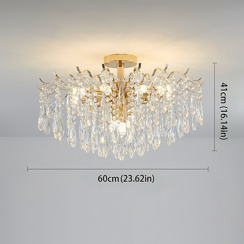Modern Crystal Rectangle Chandelier