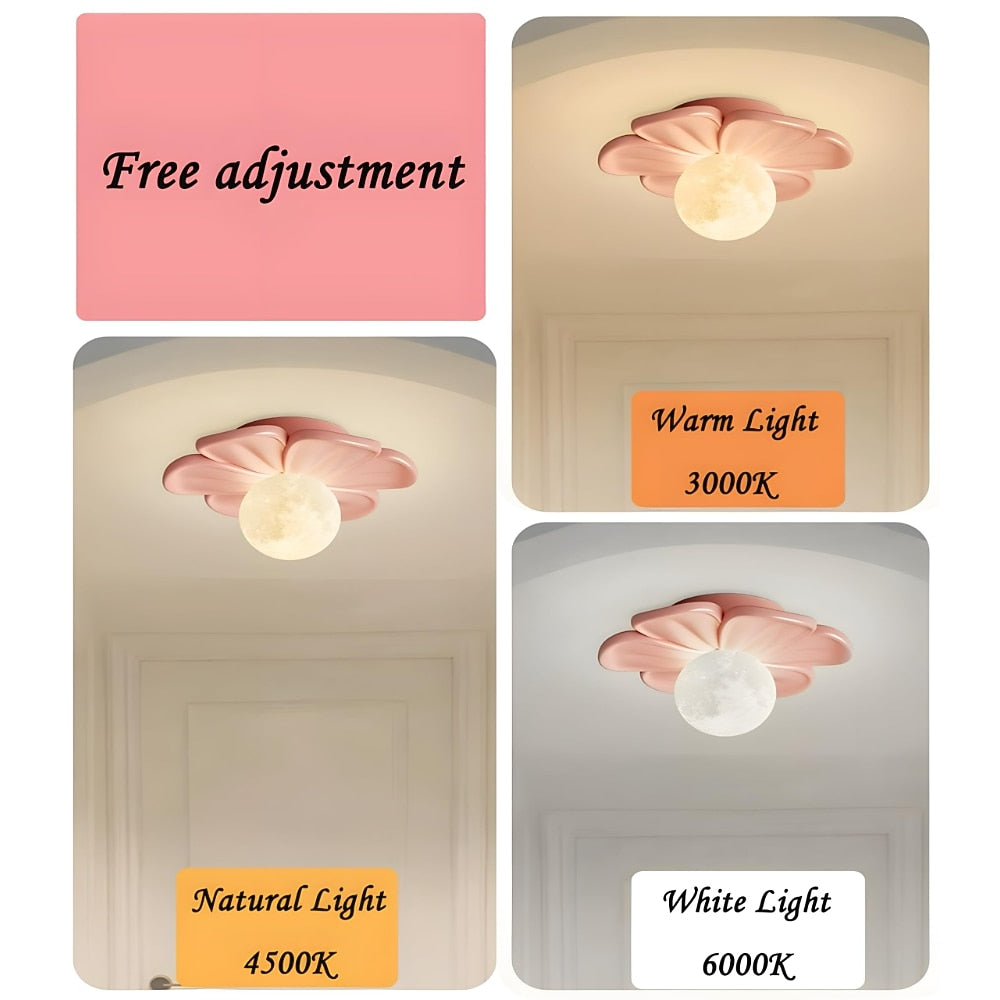 Modern Resin Flower Ceiling Light