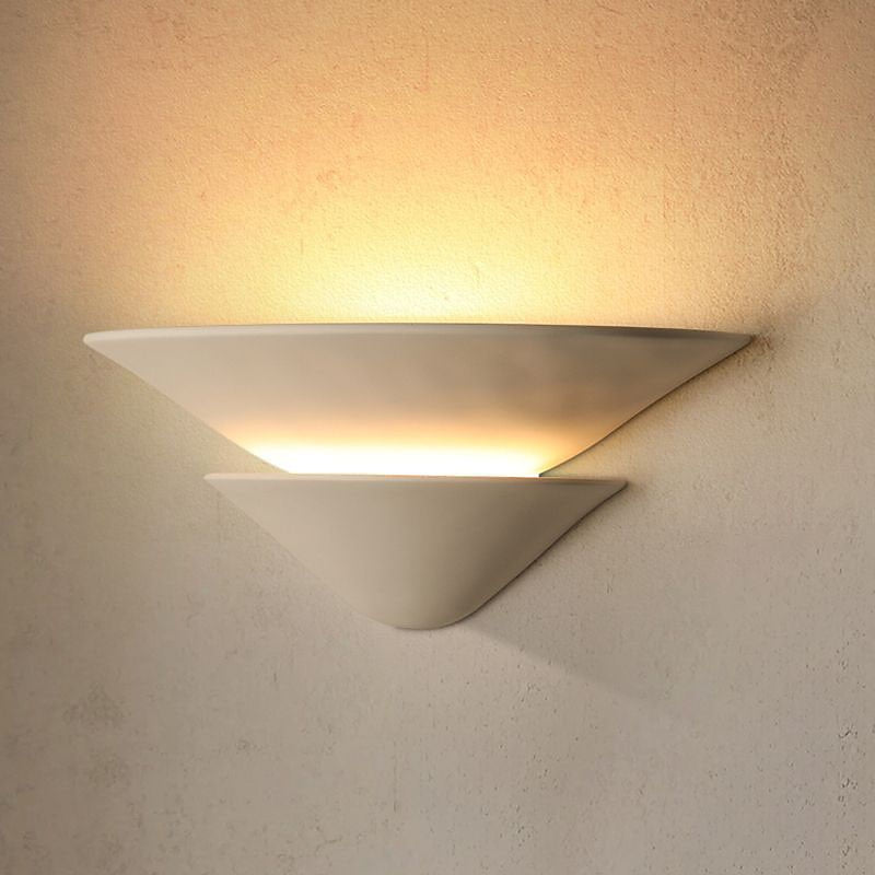 Vintage Acrylic Bowl Wall Light