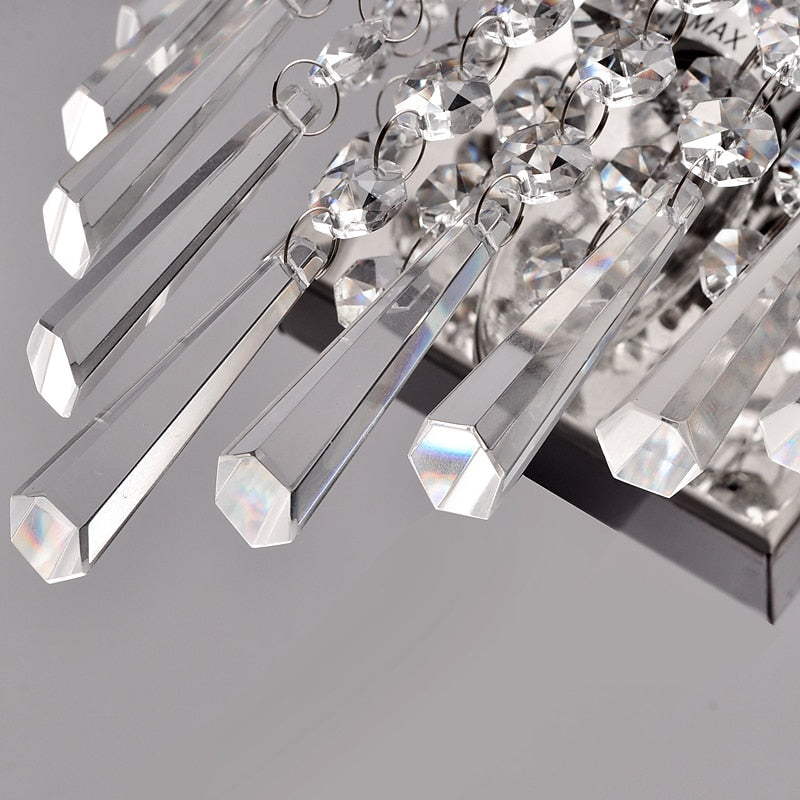 Glam Crystal Cascade Wall Light