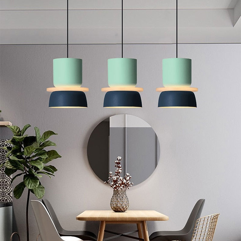 Modern Metal Cylinder Pendant Light