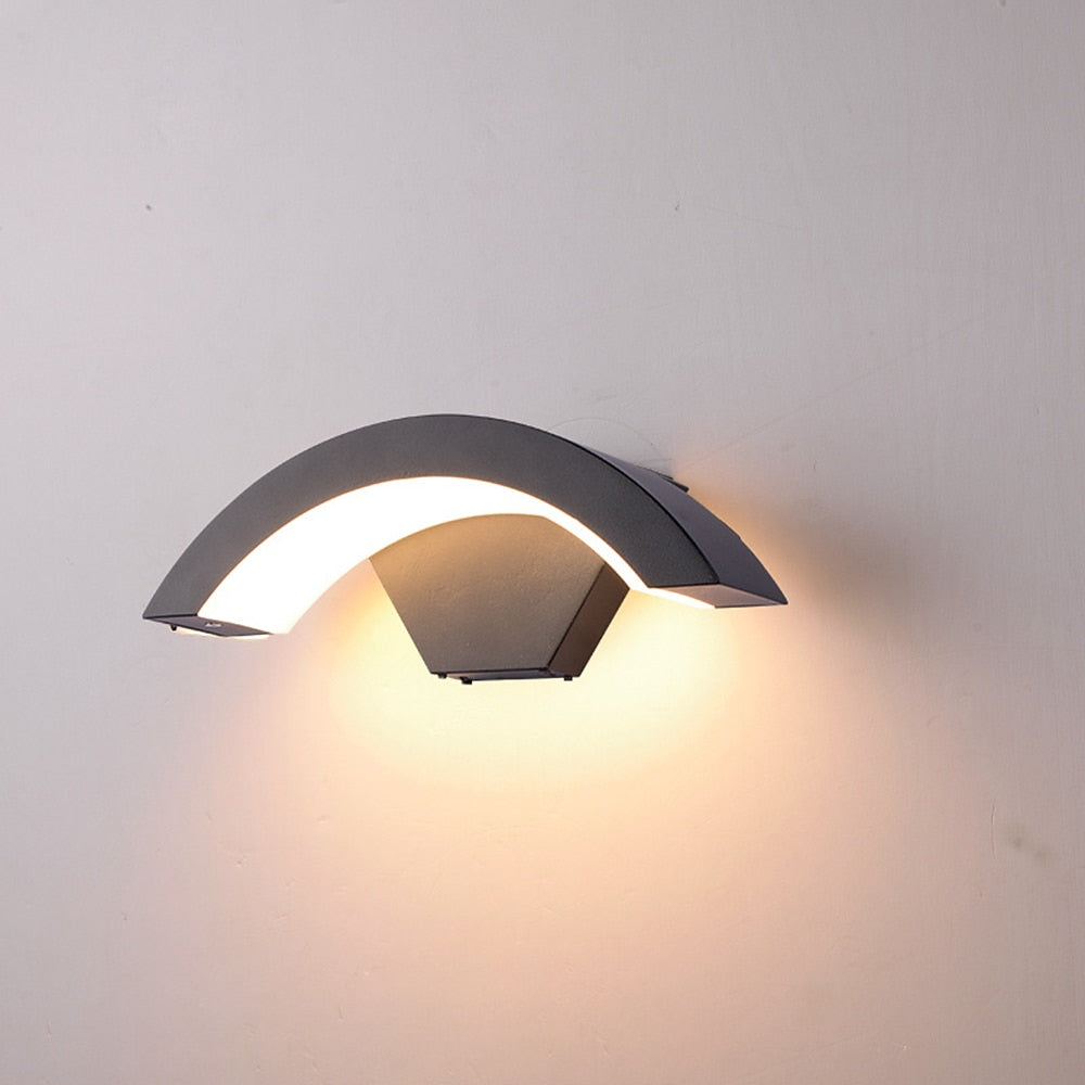 Modern Metal Arc Wall Light