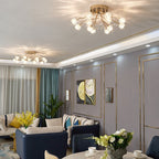 Glamour-Kristall-Ast-Deckenleuchte