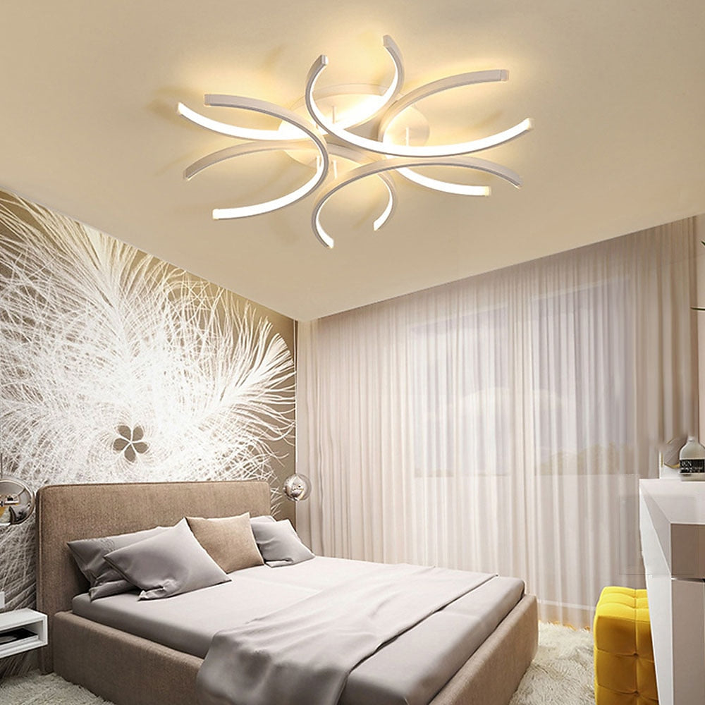 Modern Metal Flower Ceiling Light