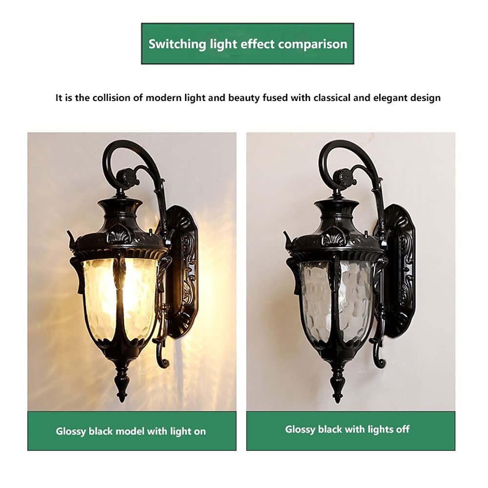 Vintage Glass Lantern Wall Light