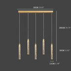Lustre Glamour Cascade de Cristal