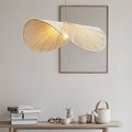 Boho Rattan Leaf Pendant Light