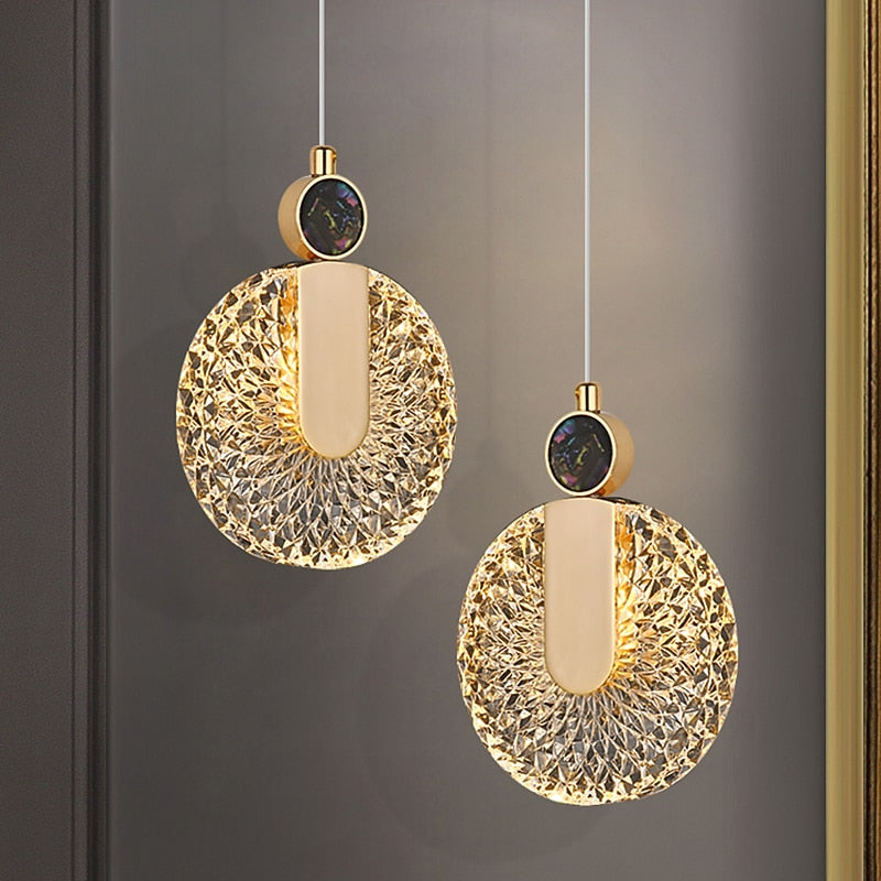 Glam Glass Ring Pendant Light