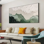 Neutral Tone 3D Textured Abstract Painting