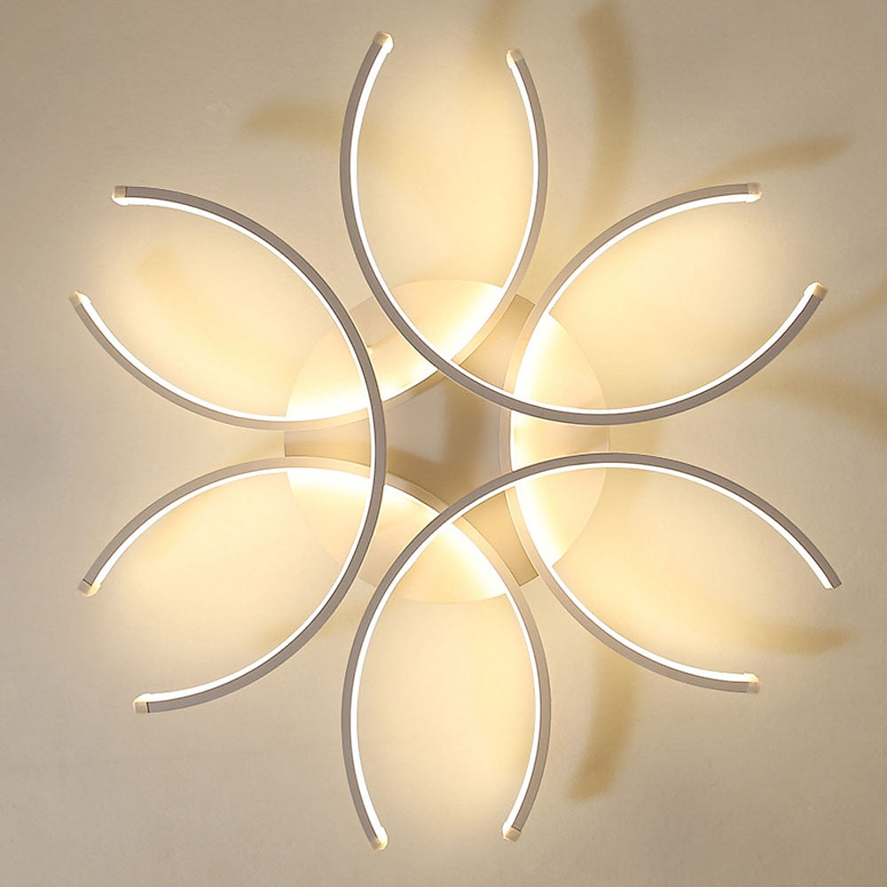 Modern Metal Flower Ceiling Light