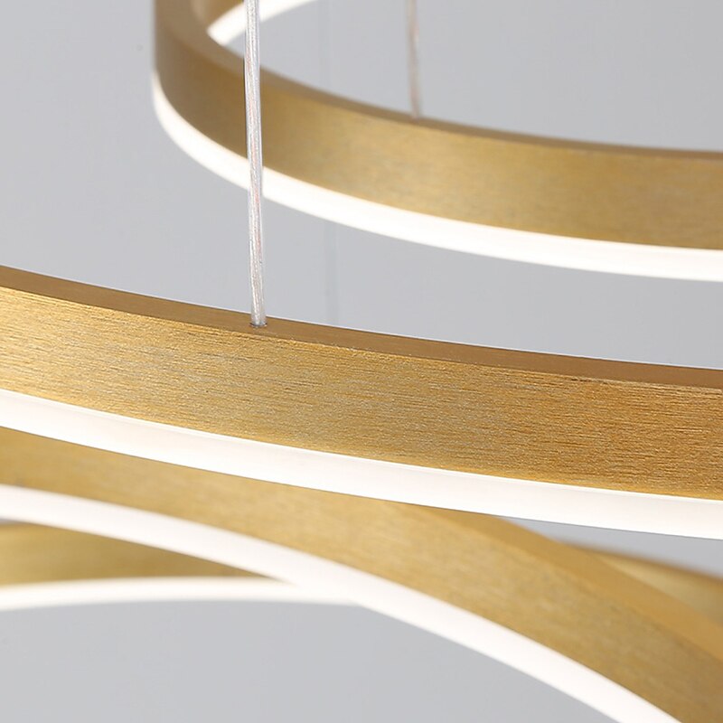 Modern Metal Ring Pendant Light