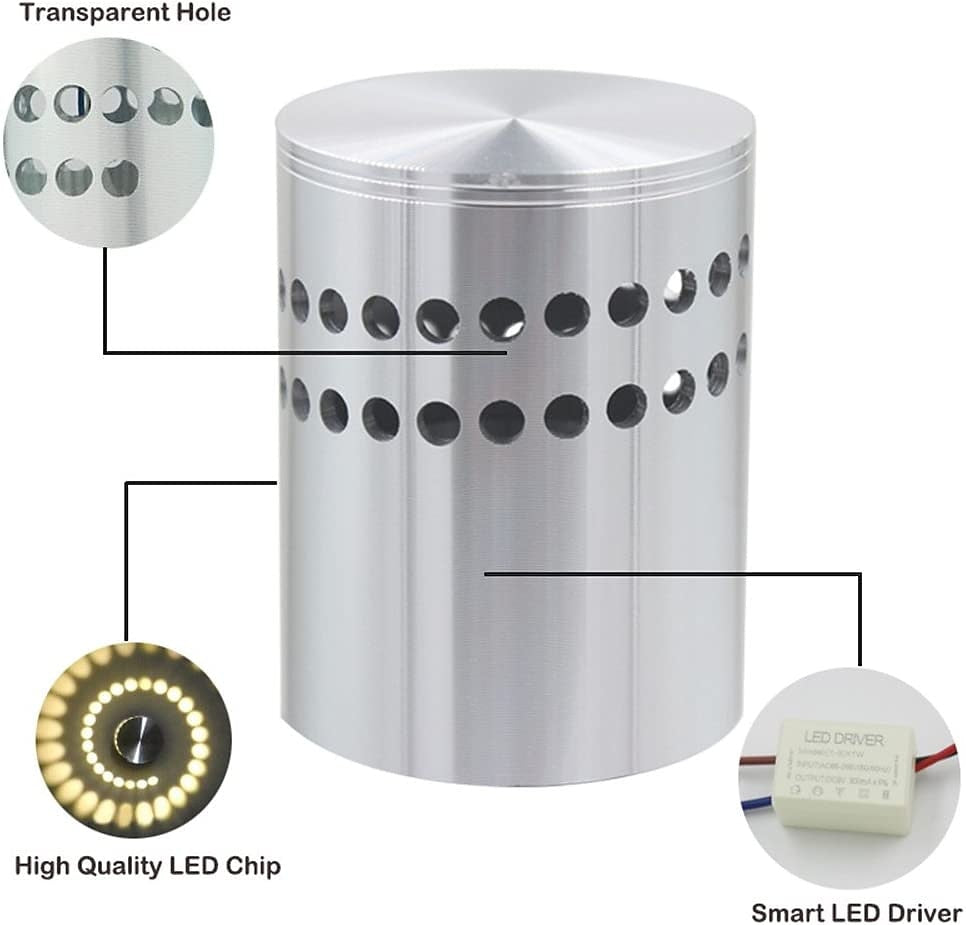 Modern Metal Cylinder Wall Light