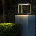 Modern Metal Square Post Light
