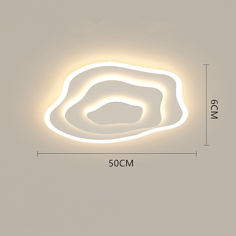 Modern Acrylic Organic-Ring Ceiling Light