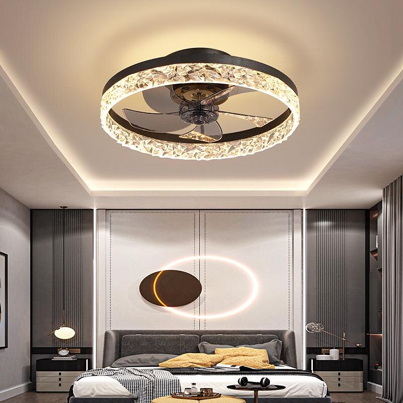 Modern Metal Ring-Fan Ceiling Fan Light